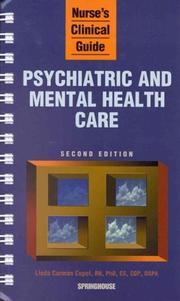 Cover of: Psychiatric and Mental Health Care