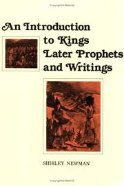 Cover of: An Introduction to Kings, Later Prophets, and Writings (Introduction to Kings, Later Prophets & Writings) (Introduction to Kings, Later Prophets & Writings)