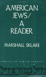 Cover of: American Jews: A Reader