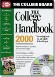 Cover of: The College Board College Handbook 2000: all-new thirty-seventh edition (College Handbook 2000)