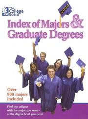 Cover of: The College Board Index of Majors & Graduate Degrees 2004: All-New Twenty-sixth Edition