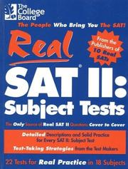 Cover of: Real SAT II: Subject Tests: 2nd Edition (Real SAT II: Subject Tests)