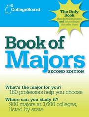 Cover of: The College Board Book of Majors by College Board
