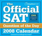 Cover of: The Official SAT Question of the Day 2008 Calendar