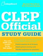 Cover of: The College Board CLEP Official Study Guide, 19th Edition (Clep Official Study Guide)