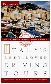 Cover of: Frommer's Italy's Best-Loved Driving Tours by Paul Duncan