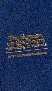 Cover of: The Sermon on the Mount According to Vedanta by Swami Prabhavananda, Prabhavananda