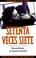 Cover of: Setenta veces siete