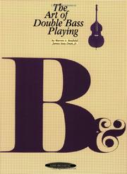 Cover of: The art of double bass playing