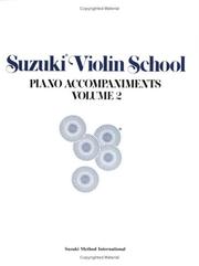 Cover of: Suzuki Violin School, Piano Accompaniments, Vol. 2