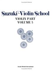 Cover of: Suzuki Violin School, Part 5 (Suzuki Violin School, Violin Part)