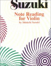 Cover of: Note Reading for Violin by Shinichi Suzuki