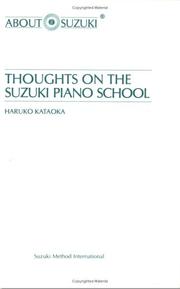 Cover of: Thoughts on the Suzuki Piano School: A Suzuki Method Symposium (About Suzuki)