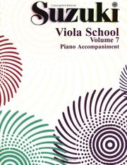 Cover of: Suzuki Viola School Piano Accompaniment (The Suzuki Method Core Materials) | Alfred Publishing