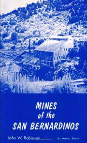 Cover of: Mines of the San Bernardinos (Traveler Guidebooks)