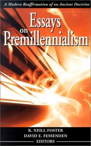 Cover of: Essays on premillennialism