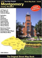 Cover of: ADC The Map People Montgomery County, Maryland: Street Map Book (Montgomery County (MP) Street Map Book)