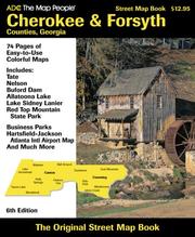Cover of: Cherokee & Forsyth Counties Ga Atlas | 