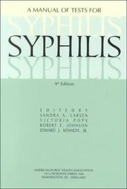 Cover of: Syphilis by 