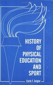 Cover of: History of Physical Education and Sport by Earle F. Zeigler