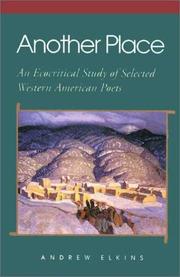 Cover of: Another place: an ecocritical study of selected western American poets