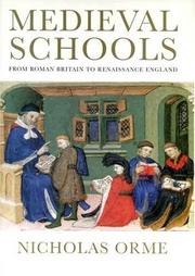 Cover of: Medieval Schools: Roman Britain to Renaissance England