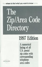 Cover of: The ZIP/area code directory.