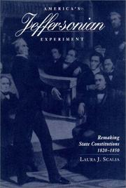 Cover of: America's Jeffersonian experiment by Laura J. Scalia