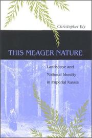 Cover of: This meager nature: landscape and national identity in Imperial Russia