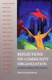 Cover of: Reflections on Community Organization: Enduring Themes and Critical Issues