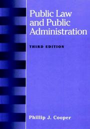 Cover of: Public Law and Public Administration