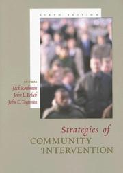 Cover of: Strategies of community intervention.