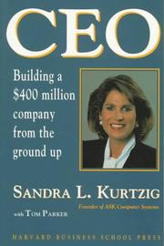 Cover of: CEO: building a $400 million company from the ground up