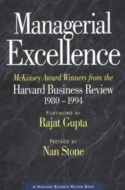 Cover of: Managerial excellence | 