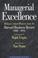 Cover of: Managerial excellence