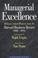 Cover of: Managerial Excellence