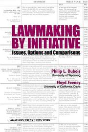 Cover of: Lawmaking By Initiative by Philip L. Dubois, Philip L. Dubois