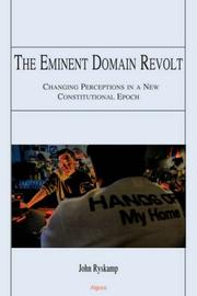 Cover of: The Eminent Domain Revolt by John Ryskamp