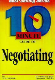 Cover of: 10 minute guide to negotiating