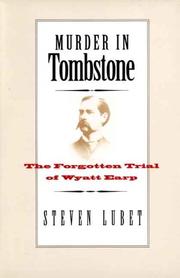Cover of: Murder in Tombstone by Steven Lubet