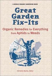 Cover of: Great Garden Fix-Its