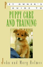 Cover of: Pet owner's guide to puppy care and training