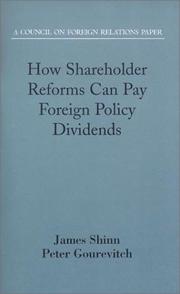 Cover of: How Shareholder Reforms Can Pay Foreign Policy Dividends (Council on Foreign Relations (Council on Foreign Relations Press))