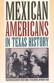 Cover of: Mexican Americans in Texas History | 
