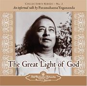 Cover of: The Great Light of God: An Informal Talk by Paramahansa Yogananda (Collector's (Self-Realization Fellowship))