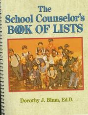 Cover of: The school counselor's book of lists