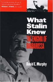 Cover of: What Stalin Knew by David E. Murphy