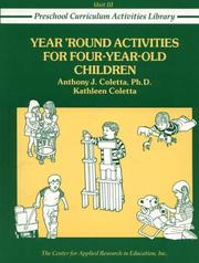 Cover of: Year 'round activities for four-year-old children