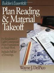 Cover of: Builder's Essentials: Plan Reading & Material Takeoff