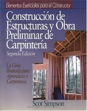 Cover of: Construccion de Estructuras y Obra Preliminar de Carpinteria